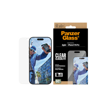 PanzerGlass Classic Fit Screen Protector for Apple iPhone 17/iPhone 16 Pro